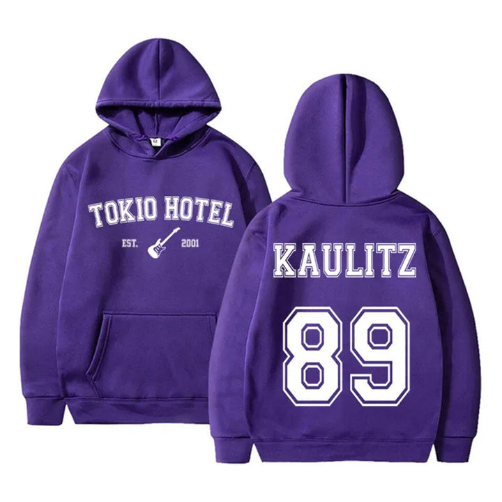 Women's hoodie with modern band design and comfortable fit Skjora