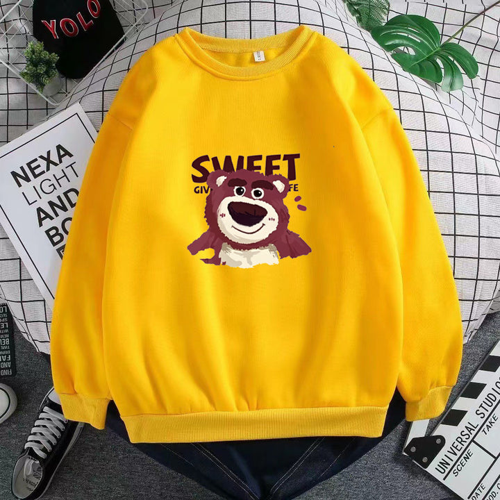 Dame Sweatshirt med søtt bjørnemotiv Skjora