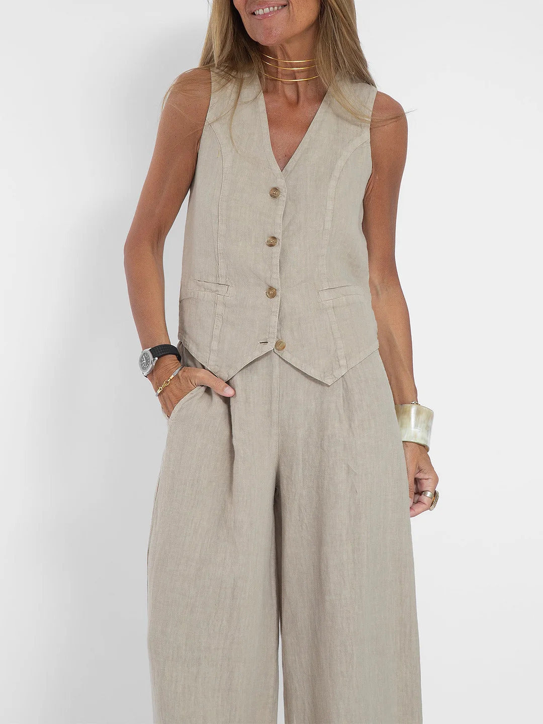 Dame linvest i elegant design Skjora