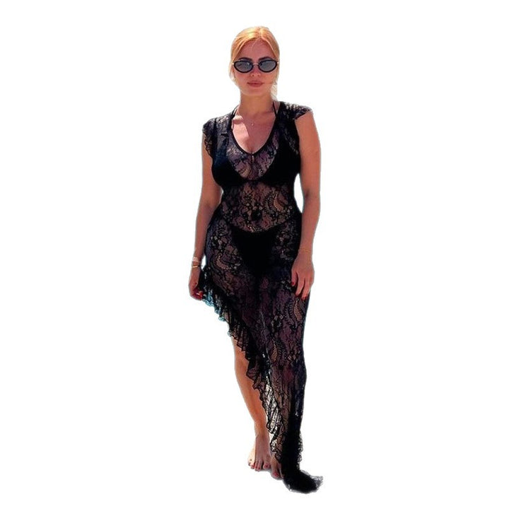 Dame Elegant spissduk med asymmetrisk snitt Skjora