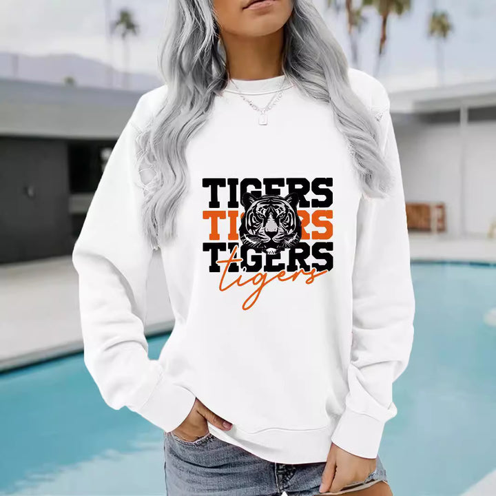 Damegenser med dyrelignende tigermønster og avslappet passform Skjora