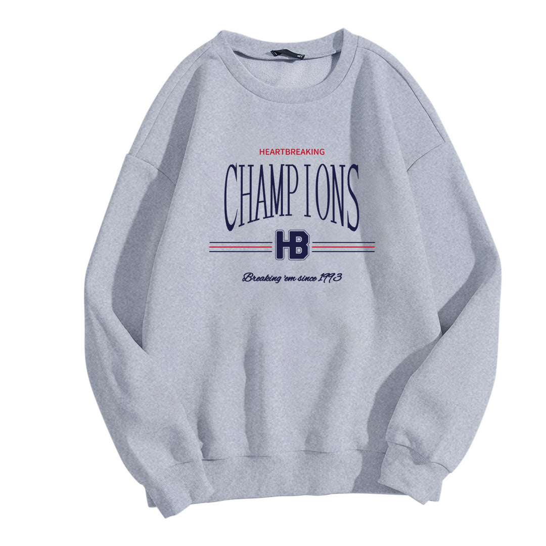 Damer sweatshirt med moderne grafisk trykk Skjora