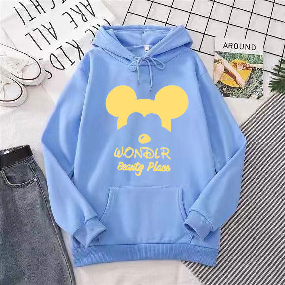 Damen Kapuzenpullover mit verspieltem Tiermotiv Skjora