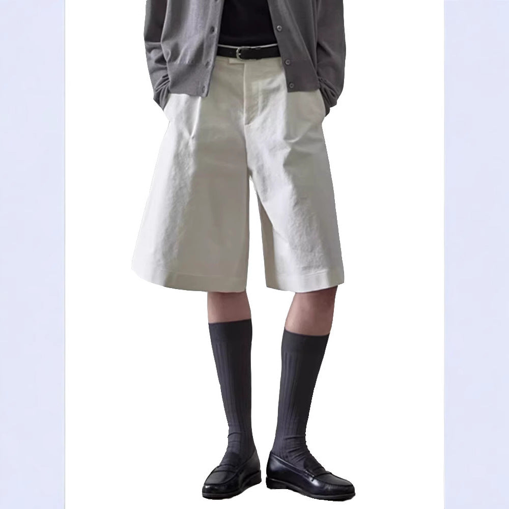 Dame elegante og komfortable vide stoff-shorts Skjora