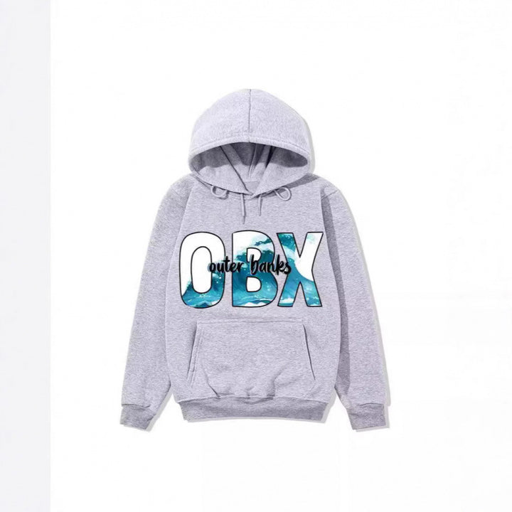 Women's Hooded Sweatshirt with Maritime Graphic Design Skjora