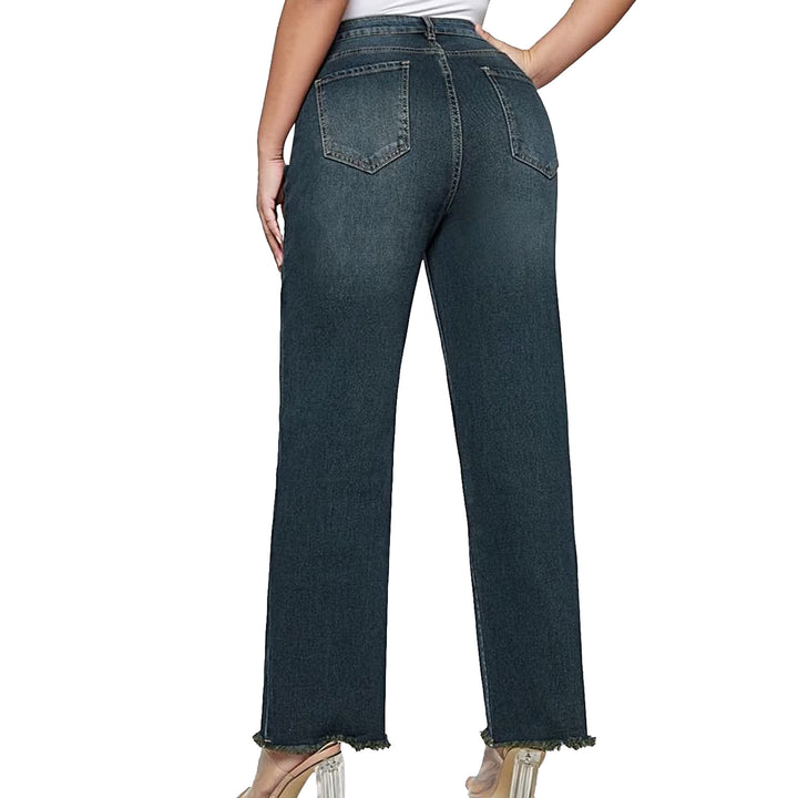 Damer Løse Ben Denim-Bukse Skjora