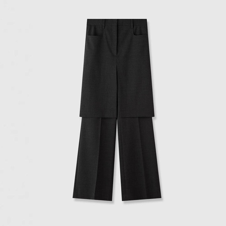 Damer elegant vid bukse med innovativ design Skjora