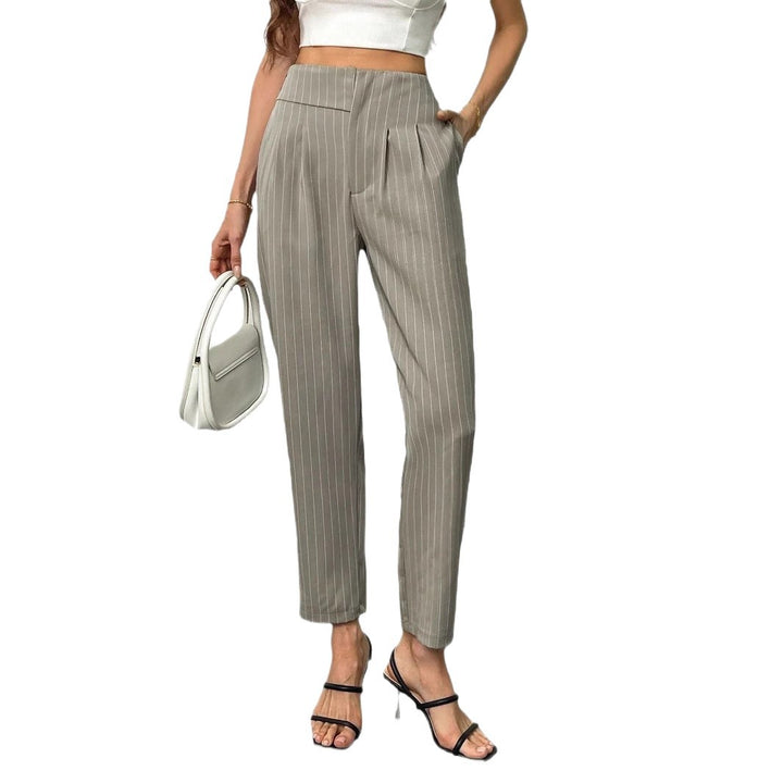 Damer elegante og stilige dressbukser med striper Skjora