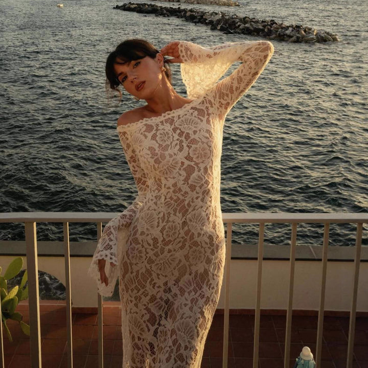 Dame spisskjole med off-shoulder-design Skjora