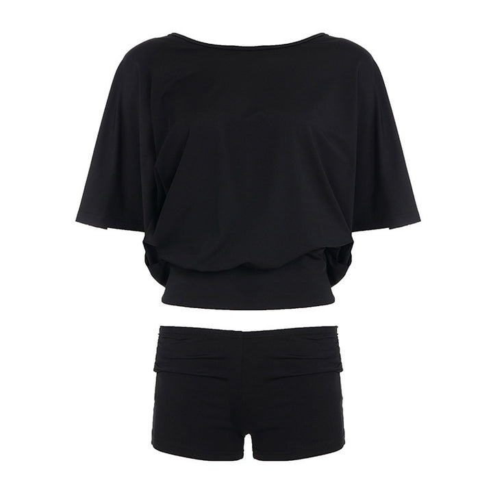 Dame Sporty bikini sett med løs topp- og shorts-kombinasjon Skjora