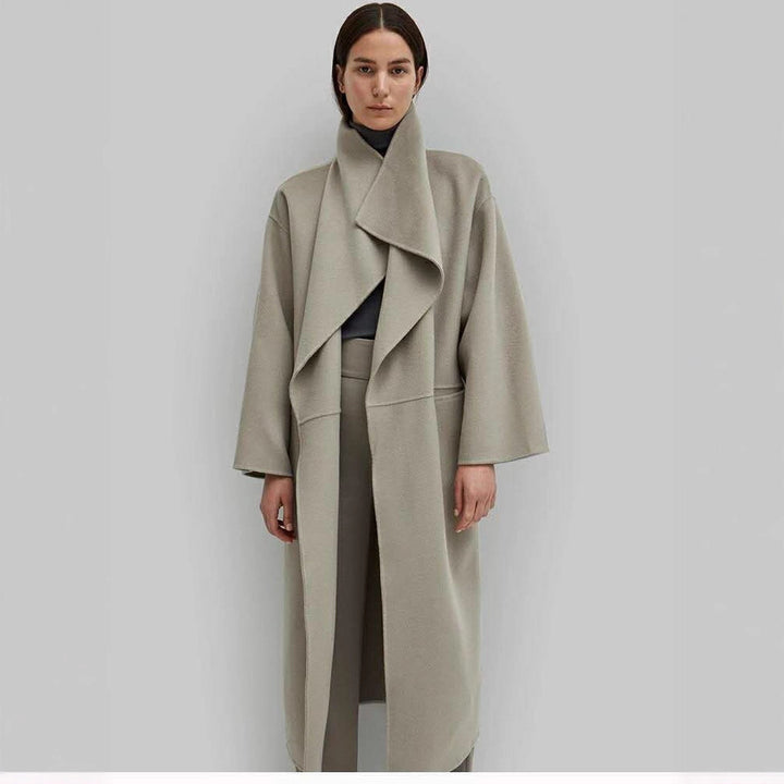Damer Elegant Oversize-kåpe med åpen front Skjora