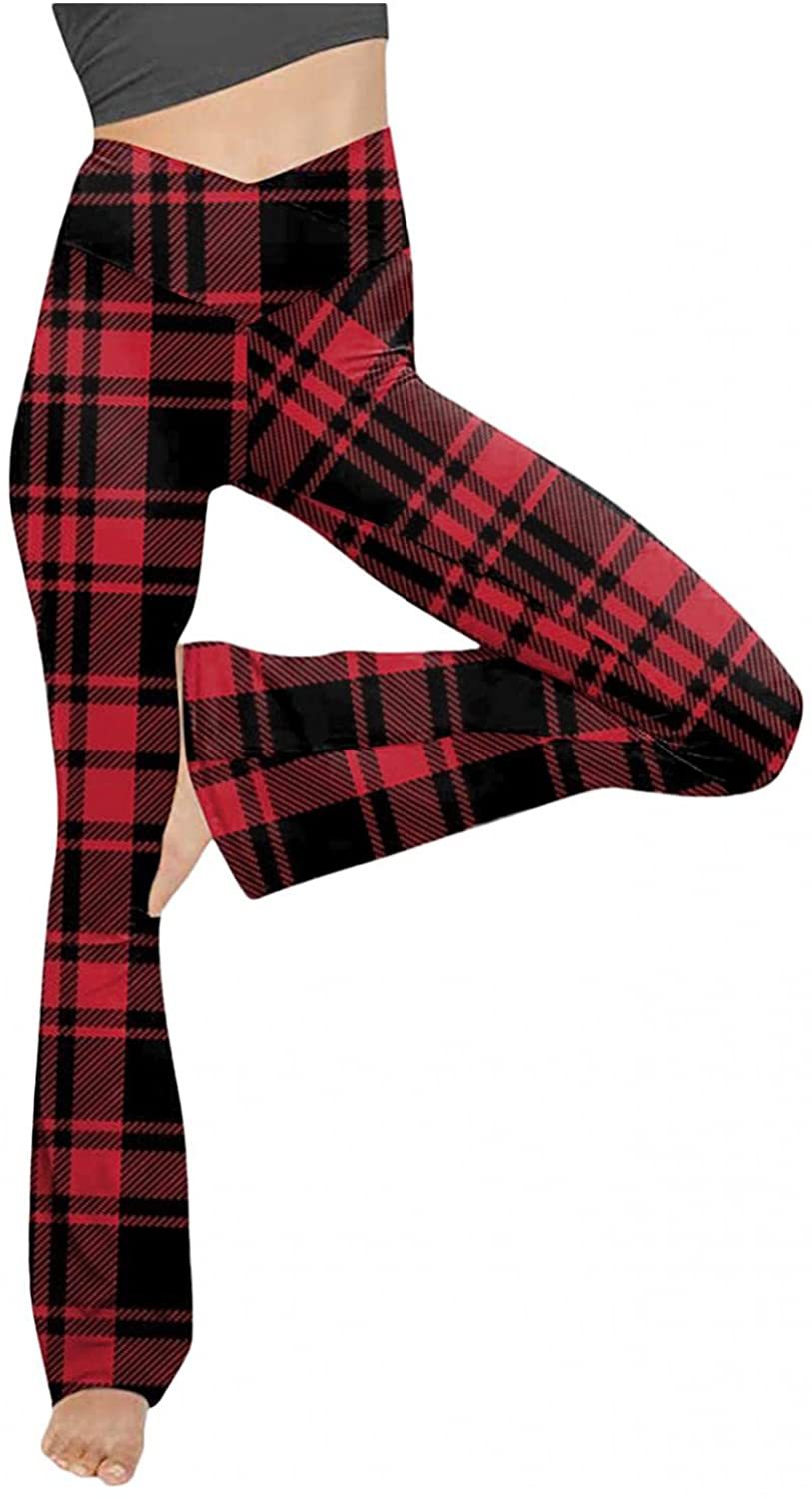 Dame Bootcut Yoga-bukse laget av elastisk materiale med høy midje Skjora