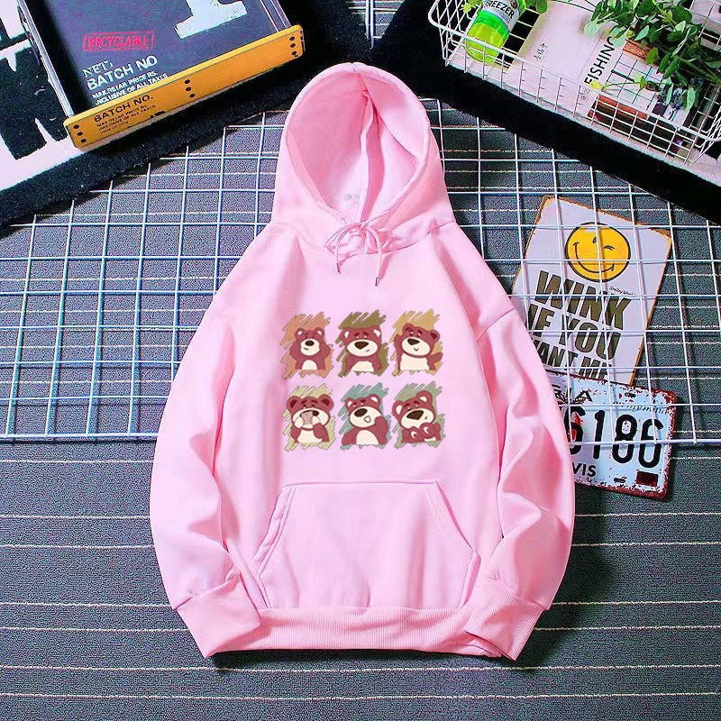 Ladies' Hoodie with Animal Cartoon Design Skjora