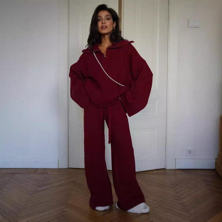 Kvinnens myke strikkedrakt med trendy oversized passform Skjora