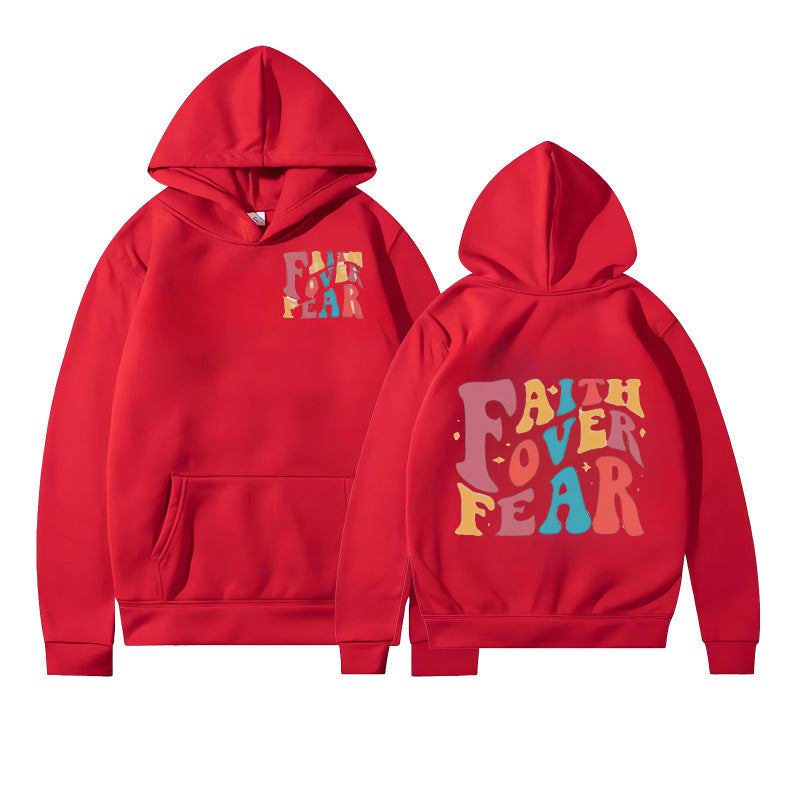 Dame hoodie med kreativ tekst og myk indre fleece Skjora