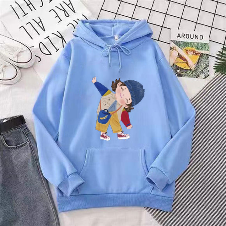Damen Kapuzenpullover mit verspieltem Kinder-Design Skjora