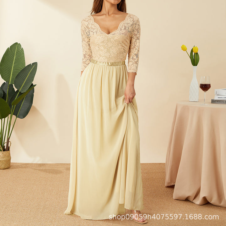 Dame elegant spisskjole Skjora