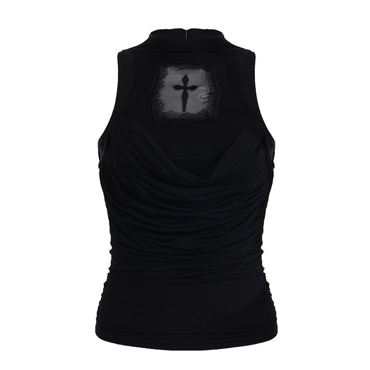 Damer elegant tanktop med leken ryggdetalj Skjora