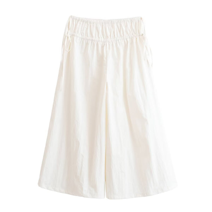 Dame vidde Culotte med elastisk belte og justerbar knyting Skjora