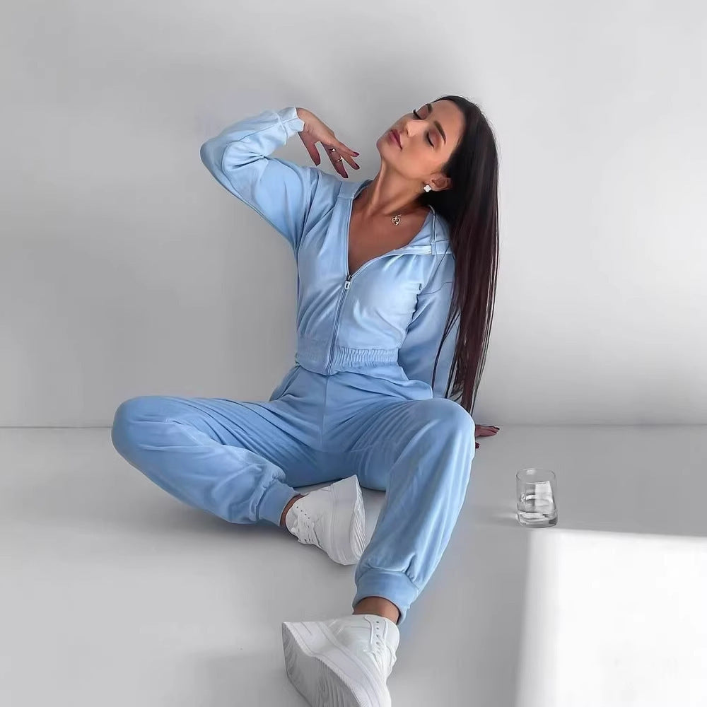 Dame Fleece Overall med Glidelås og Hette