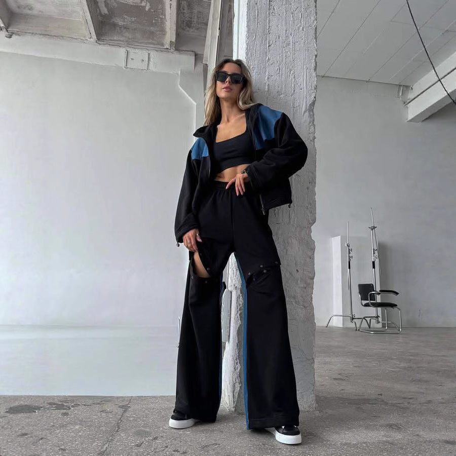 Women's sporty outfit with trendy color contrast Skjora