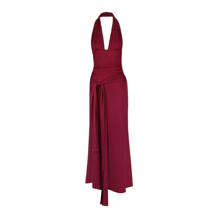Women's Maxi Dress in Elegant Wrap Style Skjora