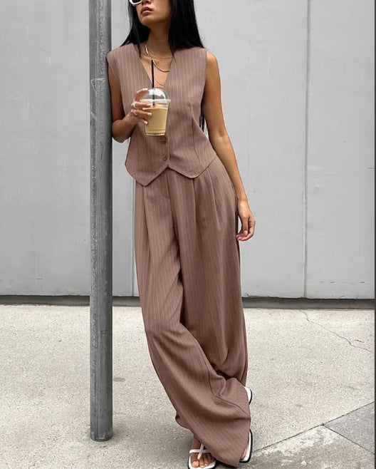Damer uformell jumpsuit med elegant blazer Skjora