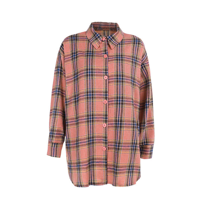 Kvinner Sjekk Mønster Crop Skjorte med Sløyfer og Casual Kutt