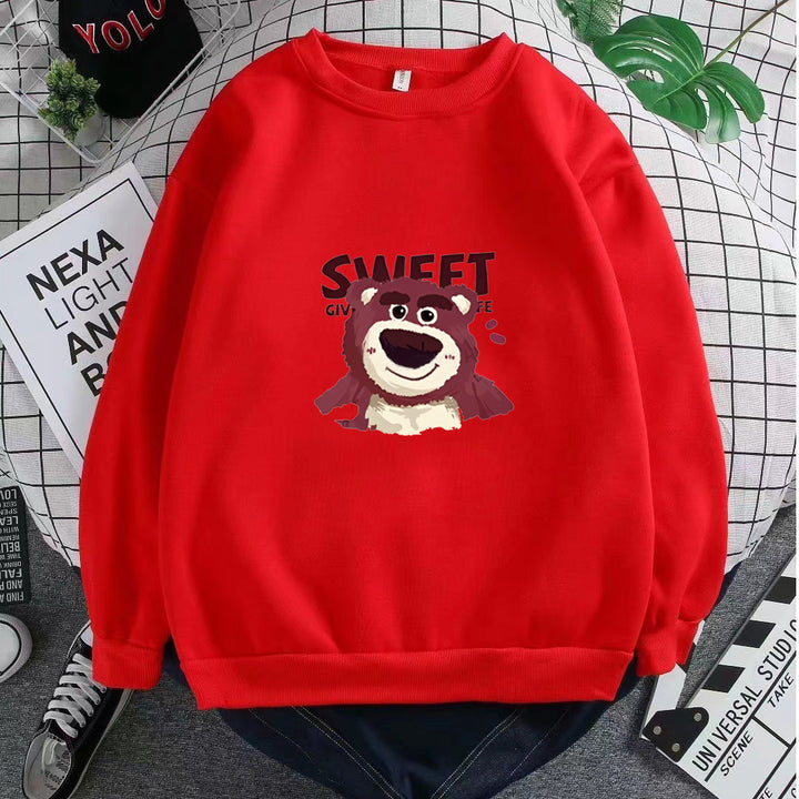 Dame Sweatshirt med søtt bjørnemotiv Skjora