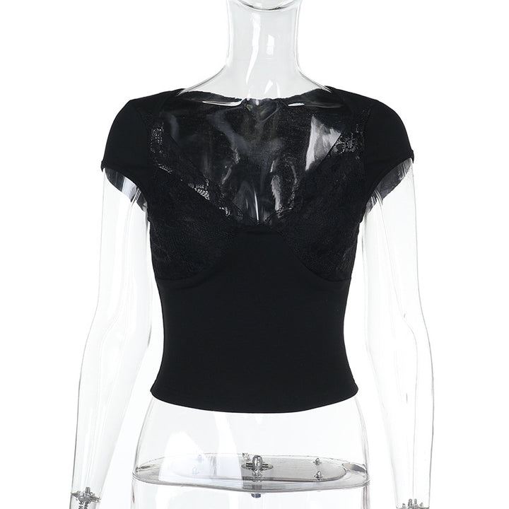 Dame blonde-bustier med raffinert nettdesign Skjora