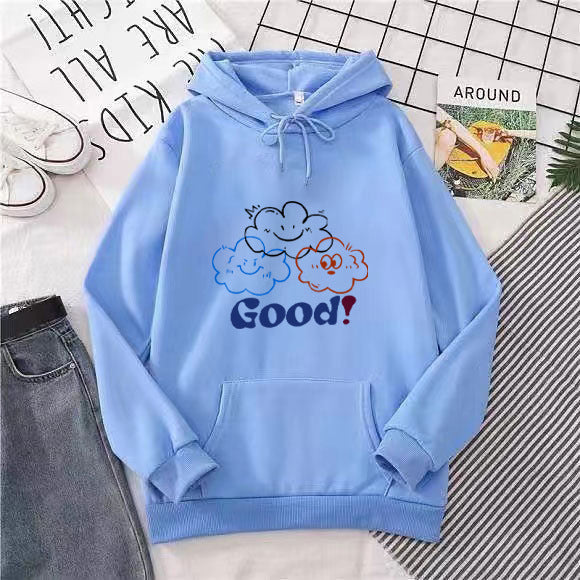 Damen Kapuzenpullover mit verspieltem Cloud-Design Skjora