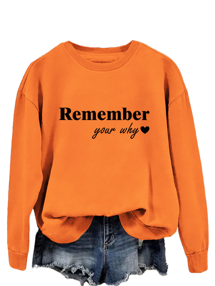 Kvinne sweatshirt med motiverende trykk og avslappet passform Skjora