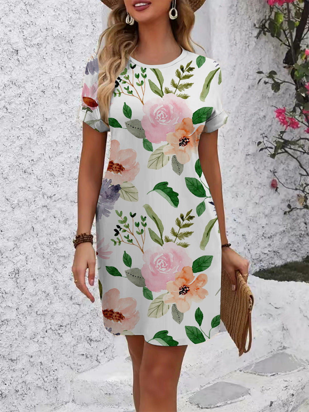 Dame blomsterkjole Skjora