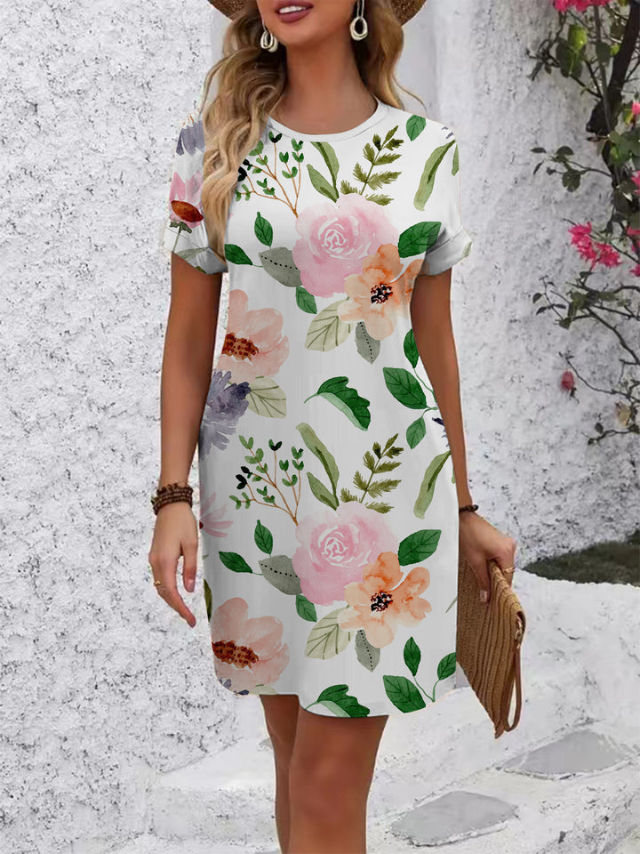Dame blomsterkjole Skjora