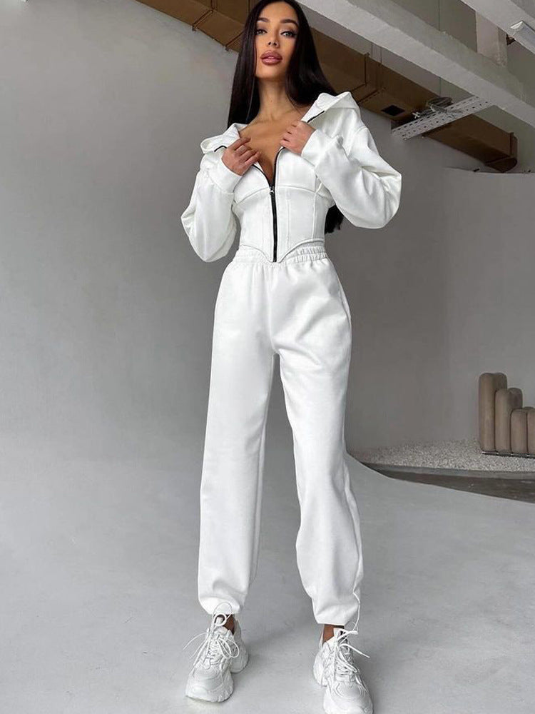 Dame sporty overall med moterichtige detaljer Skjora