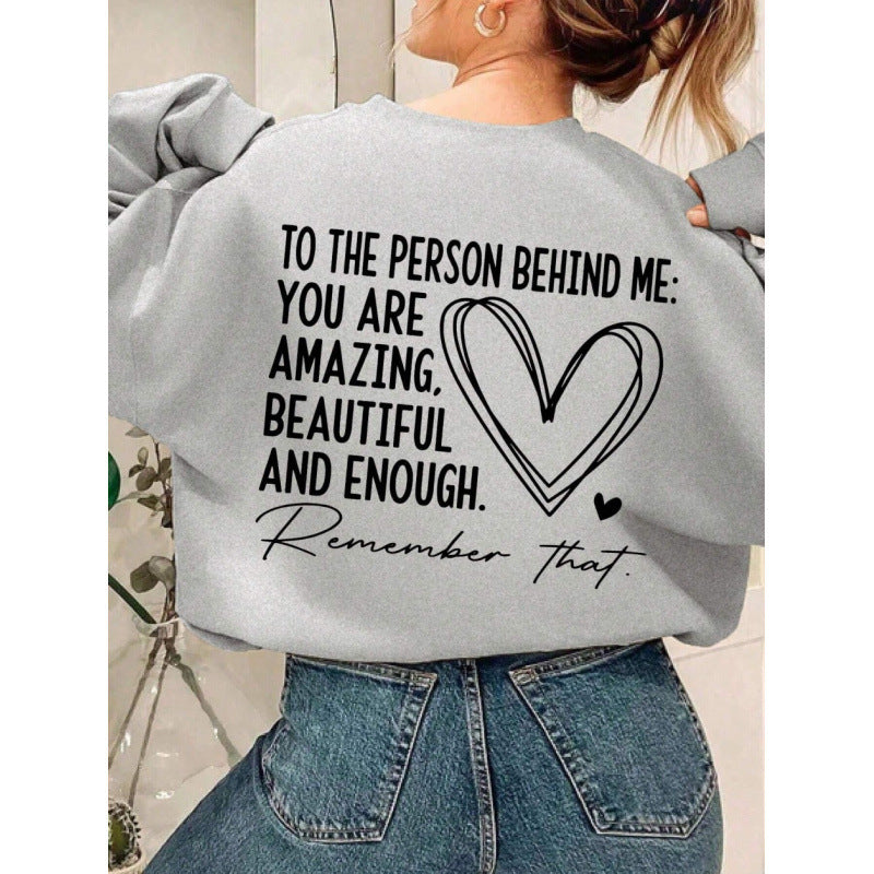 Dame sweatshirt med inspirerende design og avslappet passform Skjora