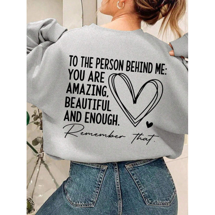 Dame sweatshirt med inspirerende design og avslappet passform Skjora