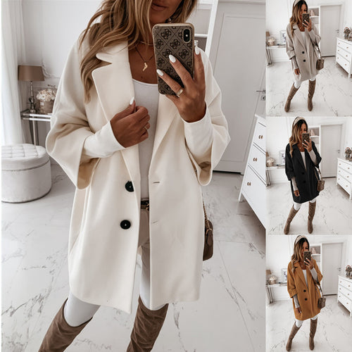 Elegant oversized coat for women Skjora