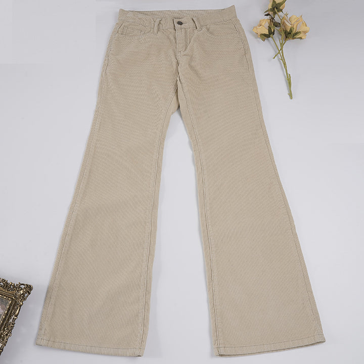 Damer Flared Jeans med klassisk høy midje og fashionable detaljer Skjora