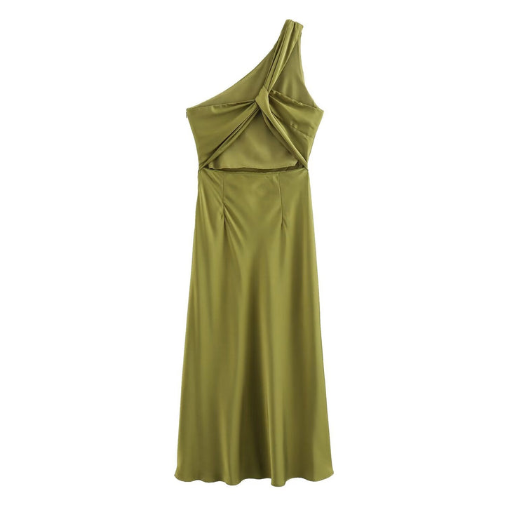 Dame Dekorativ Silkedress Skjora