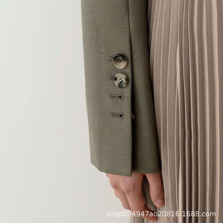 Dame Elegant og moderne blazer med innsnittet skjæring Skjora