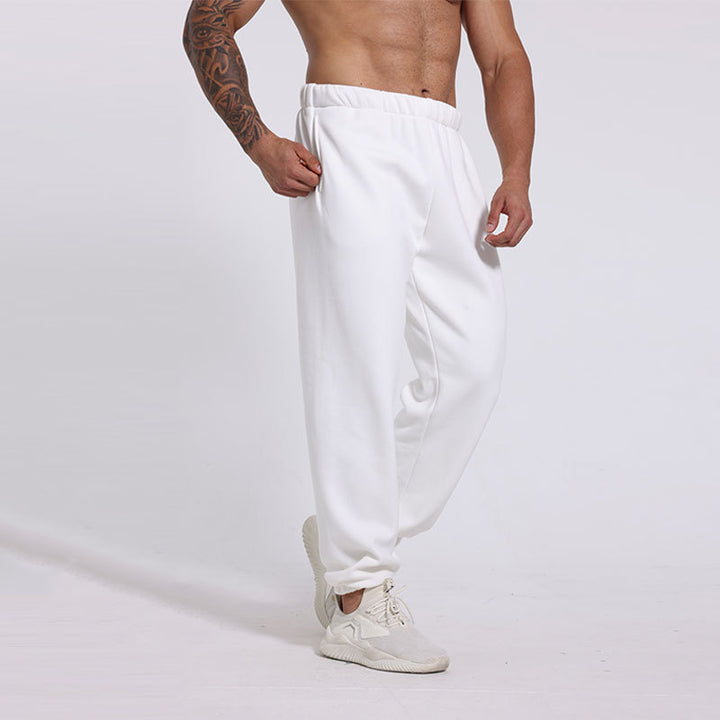 Men's sporty casual pants with elastic waist and practical side pockets Skjora