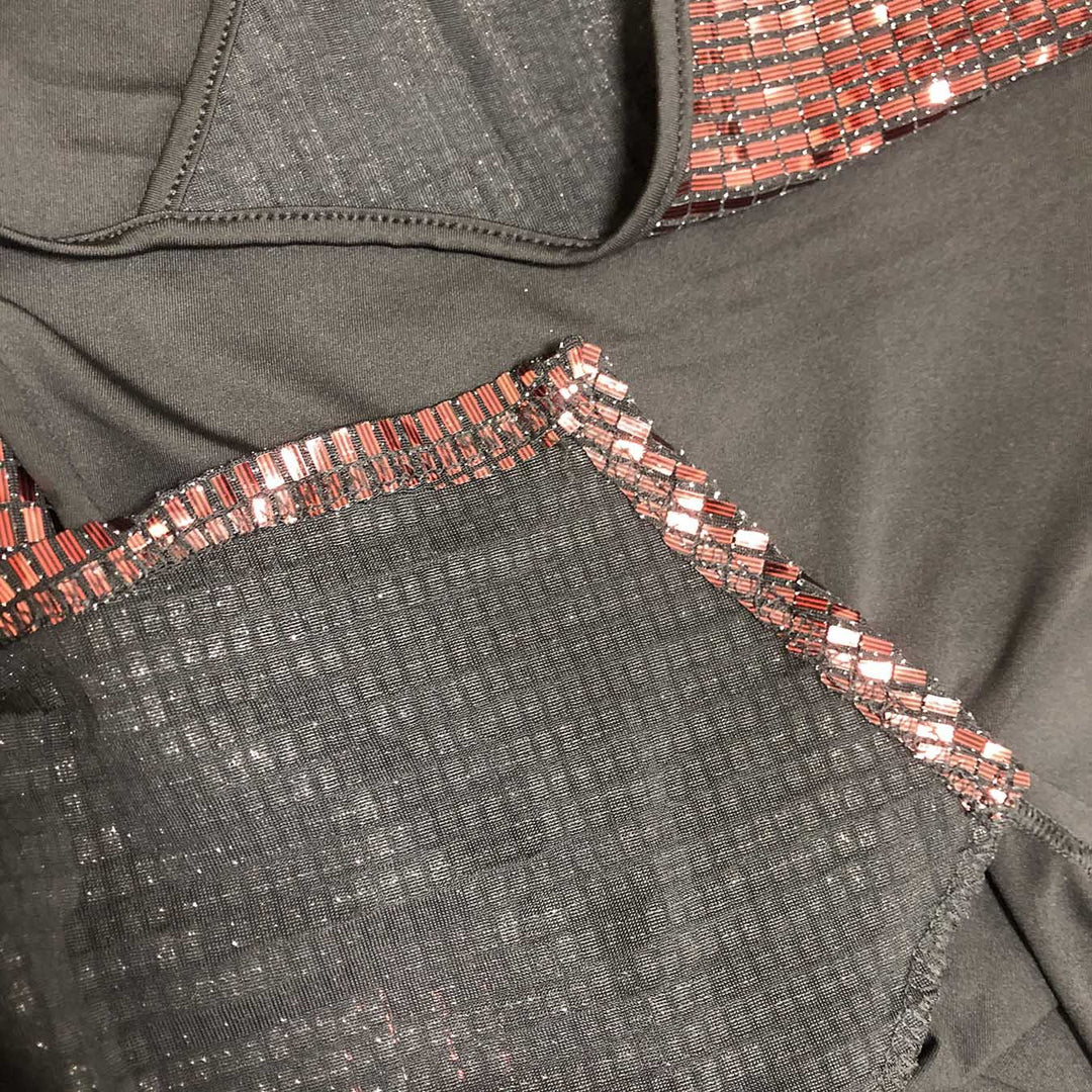 Dame Maxi-kjole med glitrende paljett-detalj og elegant silhuett Skjora