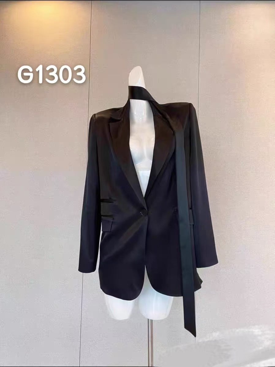 Damen Elegant Korsett-Bluse med gjennomsiktige ermer Skjora