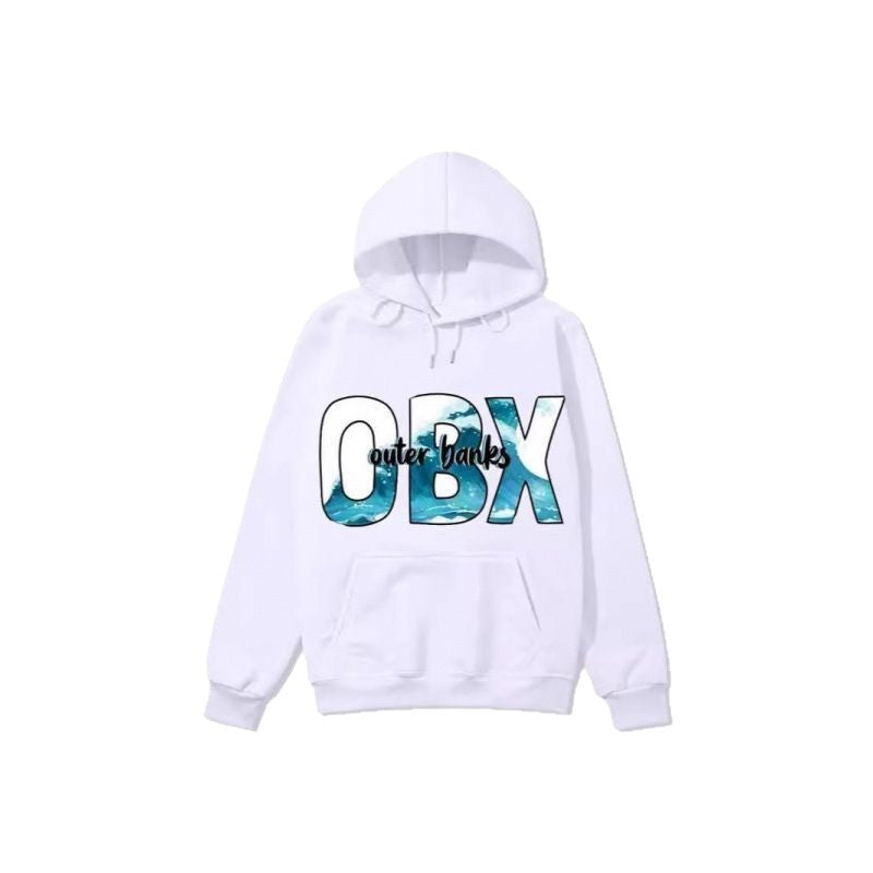 Women's Hooded Sweatshirt with Maritime Graphic Design Skjora