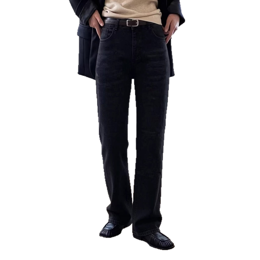 Herrer casual bootcut jeans med moderne vasker Skjora