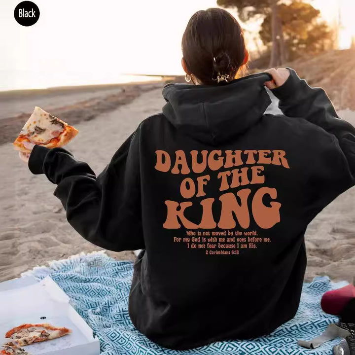 Women's hoodie with motivational lettering Skjora