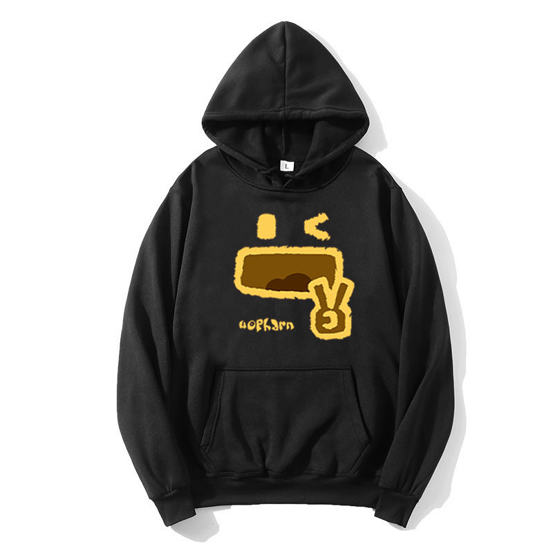Dame hettegenser med kreativt emoji-design Skjora