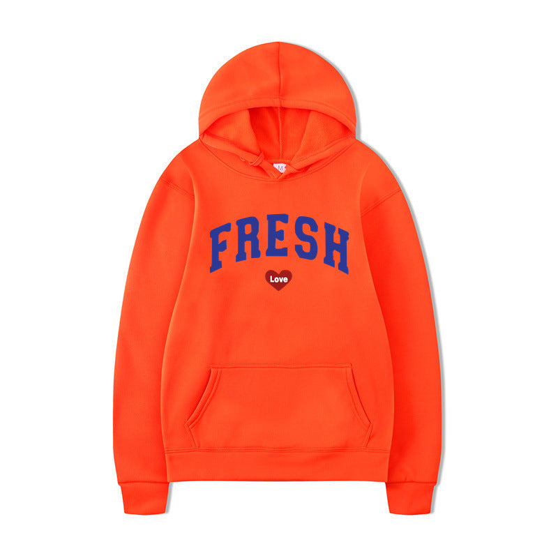 Women's hoodie with playful lettering and soft inner fleece Skjora