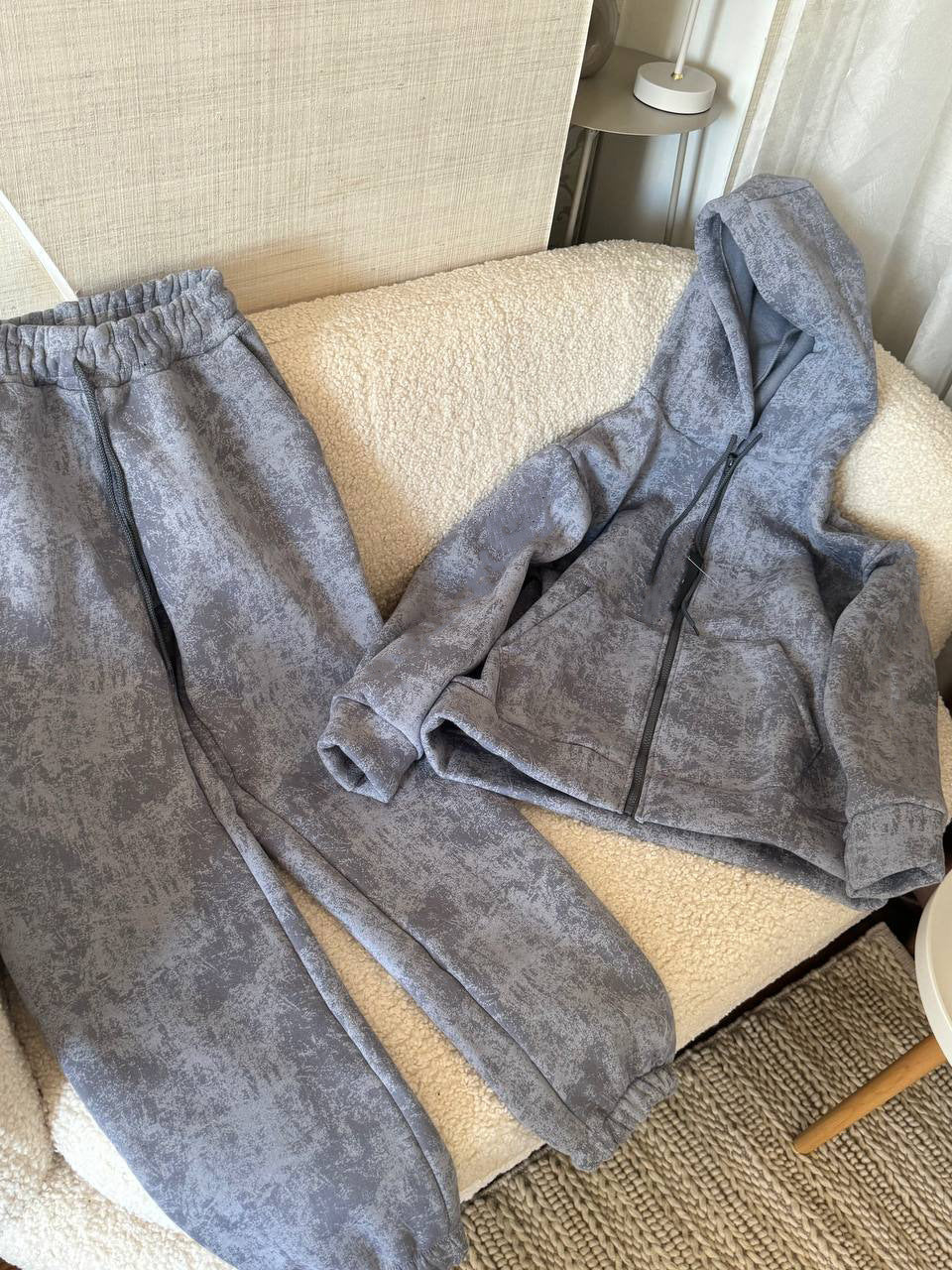 Damer sportslig fleece-joggedrakt Skjora